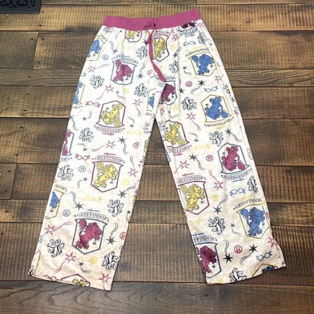 Harry Potter Fuzzy Super Soft Pajama Bottoms Size Large
